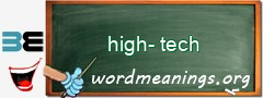 WordMeaning blackboard for high-tech